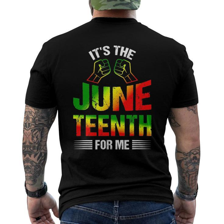 Its The Juneteenth For Me Free-Ish Since 1865 Independence Men's Back Print T-shirt
