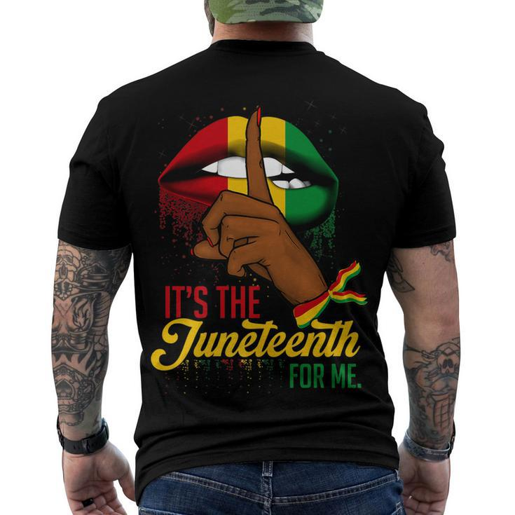 Its The Juneteenth For Me Free-Ish Since 1865 Independence Men's T-shirt Back Print