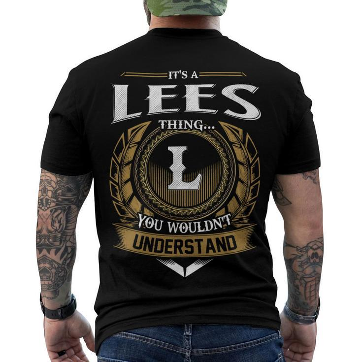 Its A Lees Thing You Wouldnt Understand Name Men's T-shirt Back Print