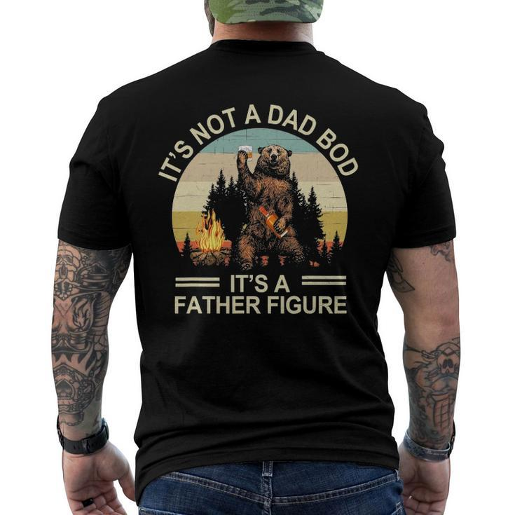 Its Not A Dad Bod Its Father Figure Bourbon Bear Drink Men's Back Print T-shirt