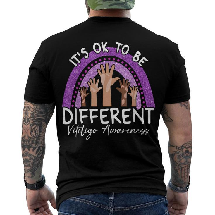 Its Ok To Be Different Vitiligo Awareness Men's T-shirt Back Print