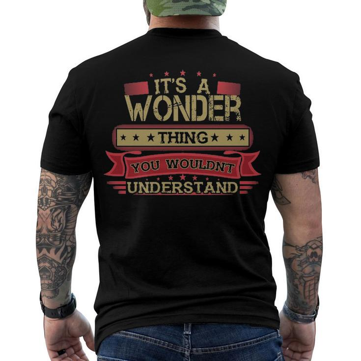 Its A Wonder Thing You Wouldnt Understand T Shirt Wonder Shirt Shirt For Wonder Men's T-Shirt Back Print