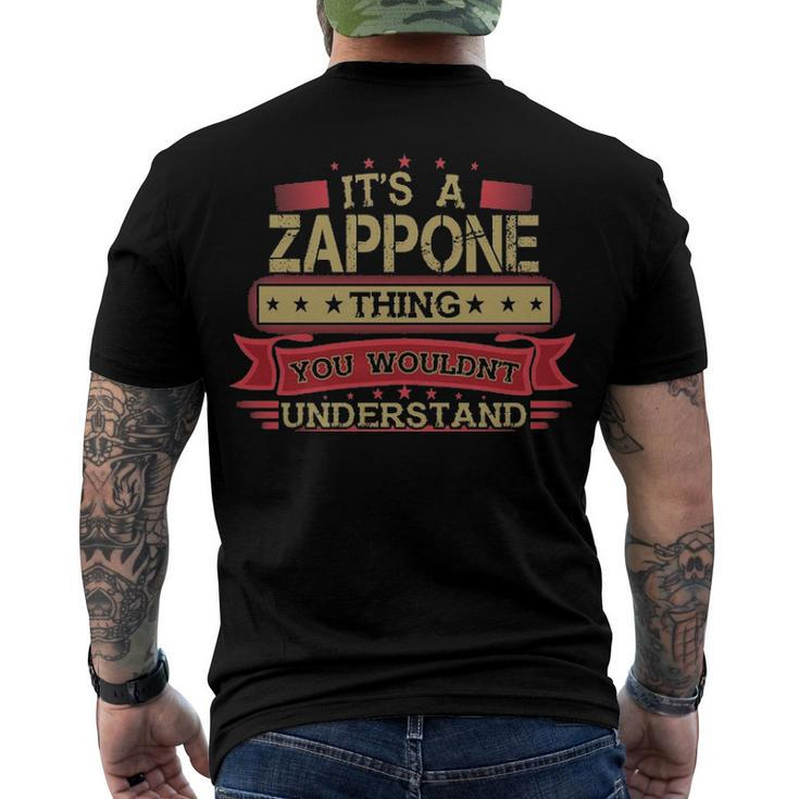 Its A Zappone Thing You Wouldnt Understand T Shirt Zappone Shirt Shirt For Zappone Men's T-Shirt Back Print