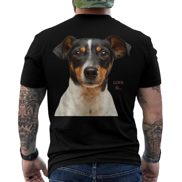 Jack Russell Terrier Mom Dad Women Men Kids Love Dog V2 Men's T-shirt Back Print