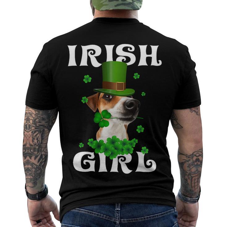 Jack Russell Terrier Patricks Day For Dog Lovers Men's Crewneck Short Sleeve Back Print T-shirt