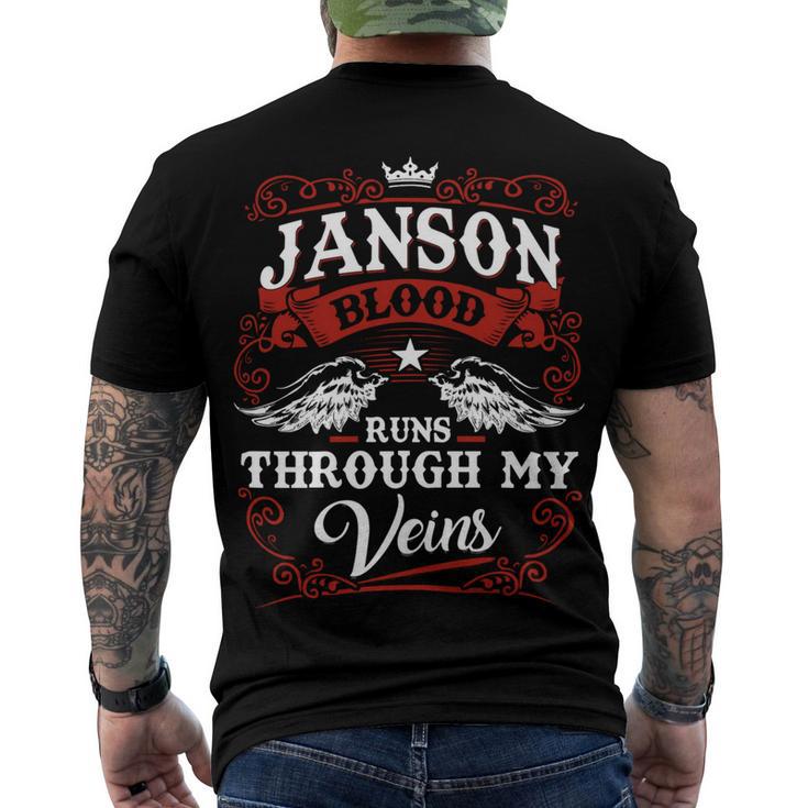 Janson Name Shirt Janson Family Name V3 Men's Crewneck Short Sleeve Back Print T-shirt