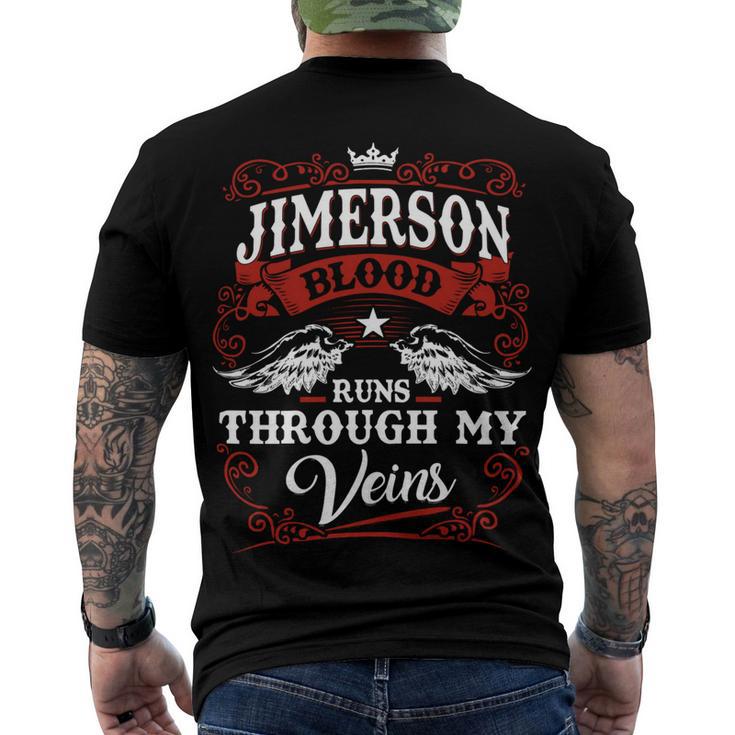 Jimerson Name Shirt Jimerson Family Name Men's Crewneck Short Sleeve Back Print T-shirt