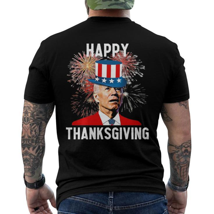 Joe Biden Thanksgiving For 4Th Of July Men's Back Print T-shirt