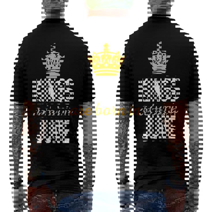 June King Birthday - June Birthday For King Men's Back Print T-shirt