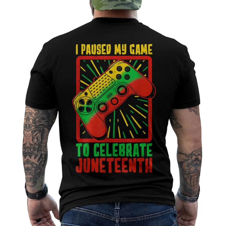 Junenth For Men Junenth Kids Boy Gamer Men's Back Print T-shirt