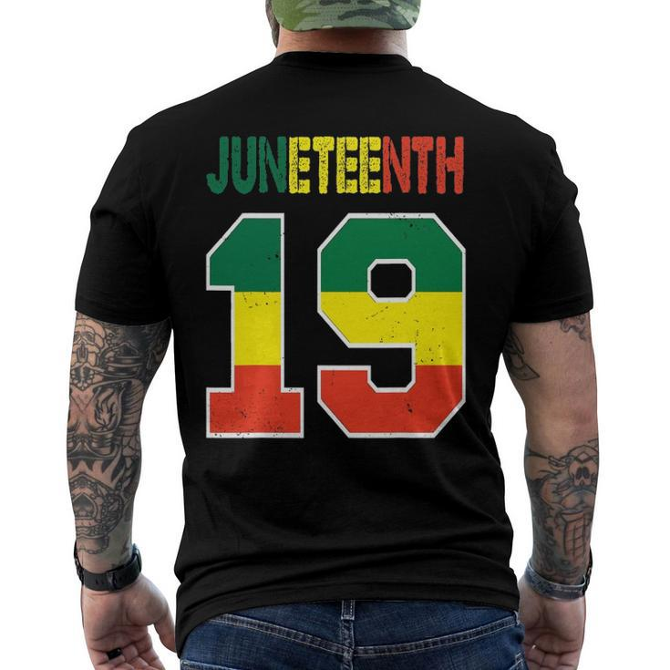 Juneteenth African American 19Th June Men's Back Print T-shirt