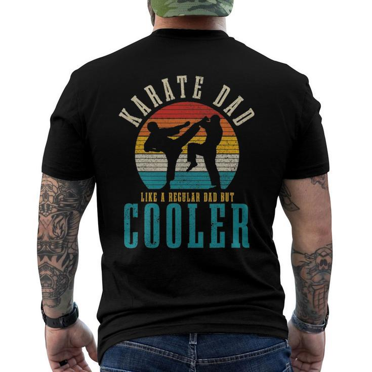 Mens Karate Dad Like A Regular Dad But Cooler Vintage Men's Back Print T-shirt
