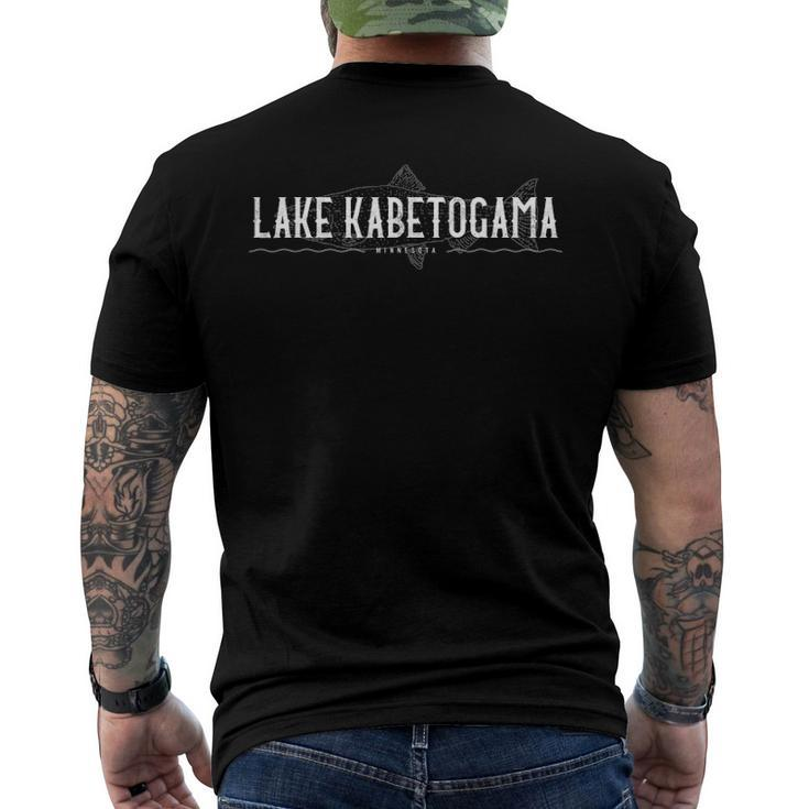 Lake Kabetogama Minnesota Fish Lover Men's Back Print T-shirt