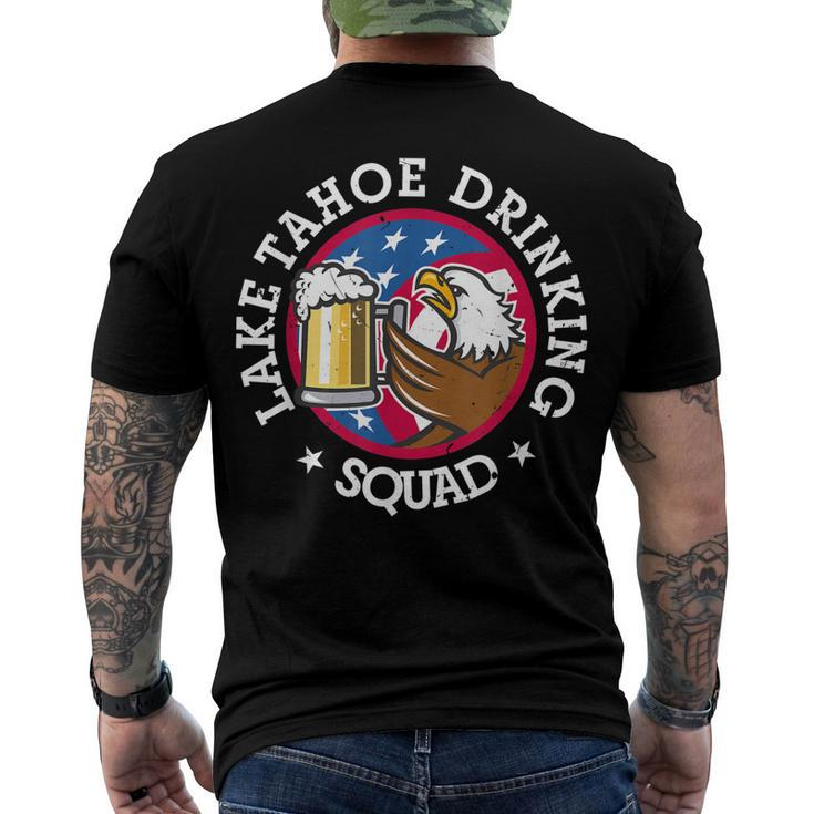 Lake Tahoe Drinking Squad July 4Th Party Costume Beer Lovers Men's T-shirt Back Print