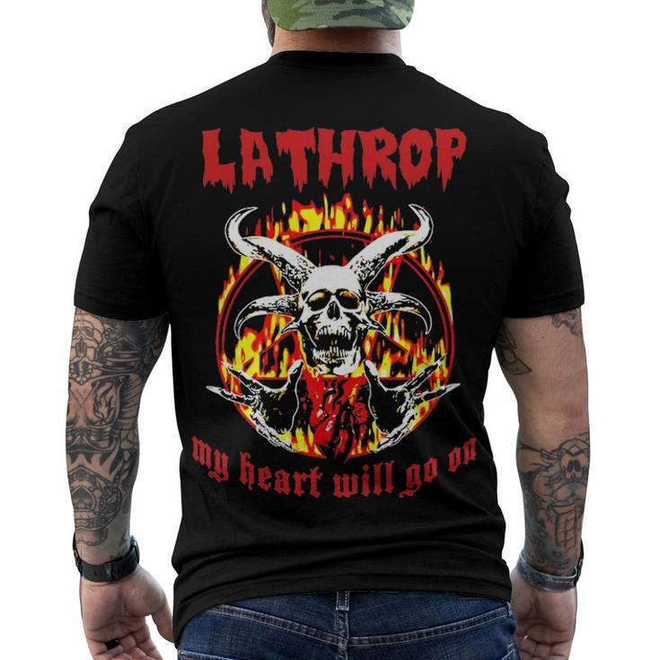 Lathrop Name Lathrop Name Halloween Men's T-Shirt Back Print