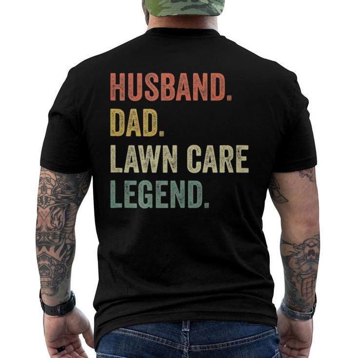 Mens Lawn Mowing Lawn Care Stuff Vintage Retro Men's Back Print T-shirt