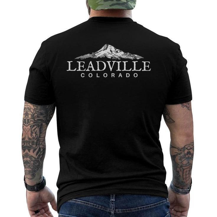 Leadville Colorado Mountain Town Co Tee Men's Back Print T-shirt