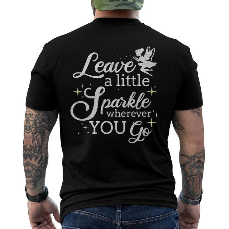 Leave A Little Sparkle Wherever You Go Vintage Men's Back Print T-shirt