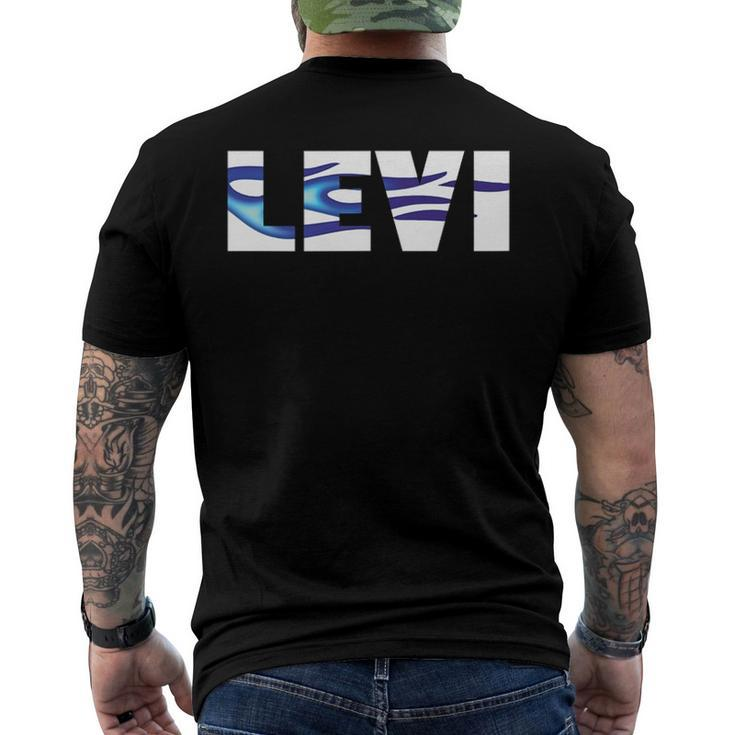 Levi Name Cool Auto Detailing Flames So Fast Men's Back Print T-shirt