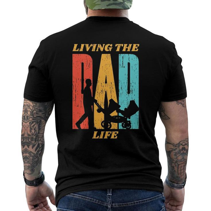 Living The Dad Life Retro Men's Back Print T-shirt