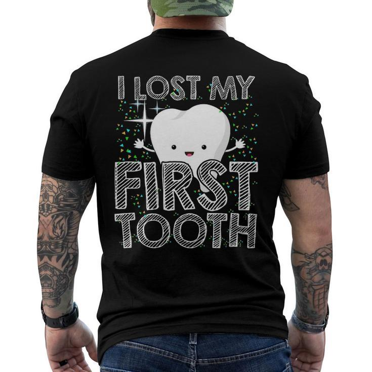 I Lost My First Tooth Baby Tooth Fairy Men's Back Print T-shirt