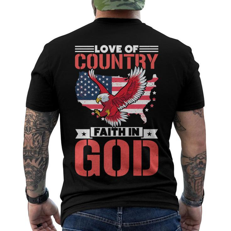 Love Of Country Faith In God Men's T-shirt Back Print