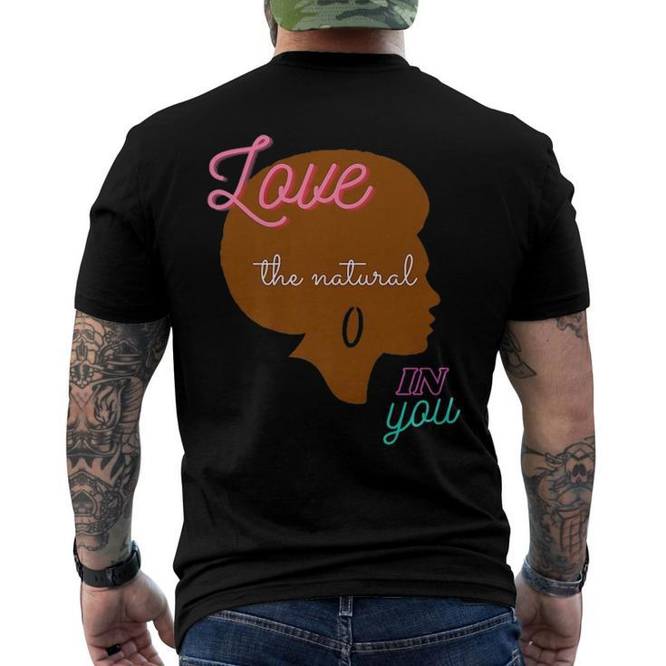 Love The Natural In You Men's Back Print T-shirt