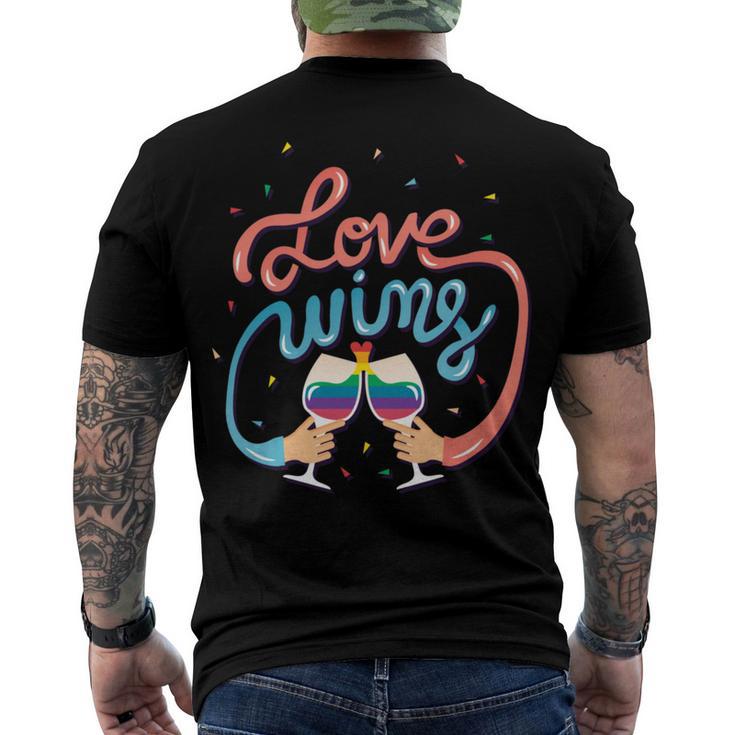 Love Wins  389 Trending Shirt Men's Crewneck Short Sleeve Back Print T-shirt