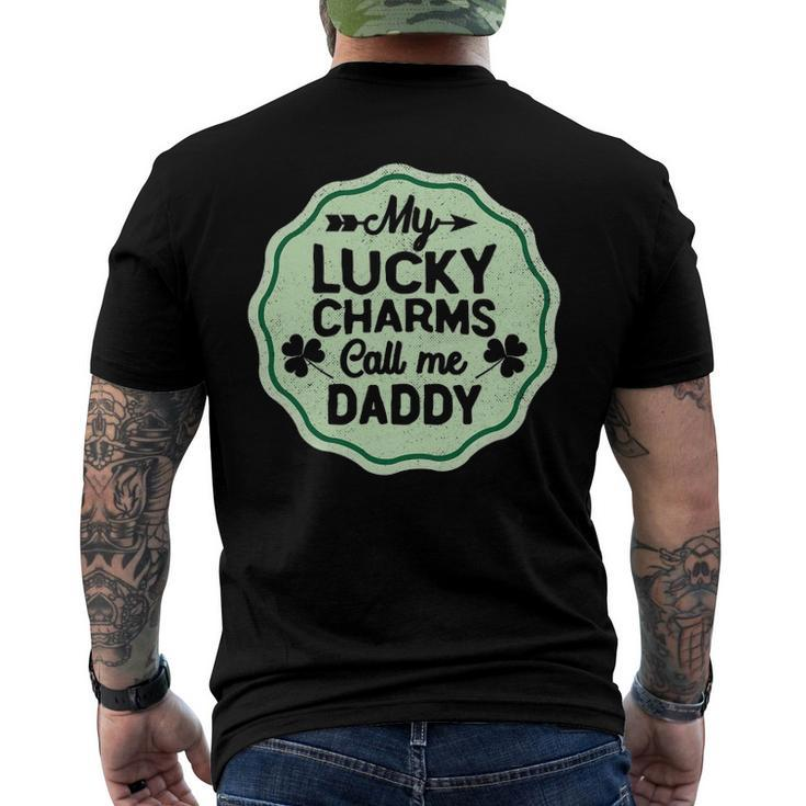 My Lucky Charms Call Me Daddy St Patricks Day Men's Back Print T-shirt