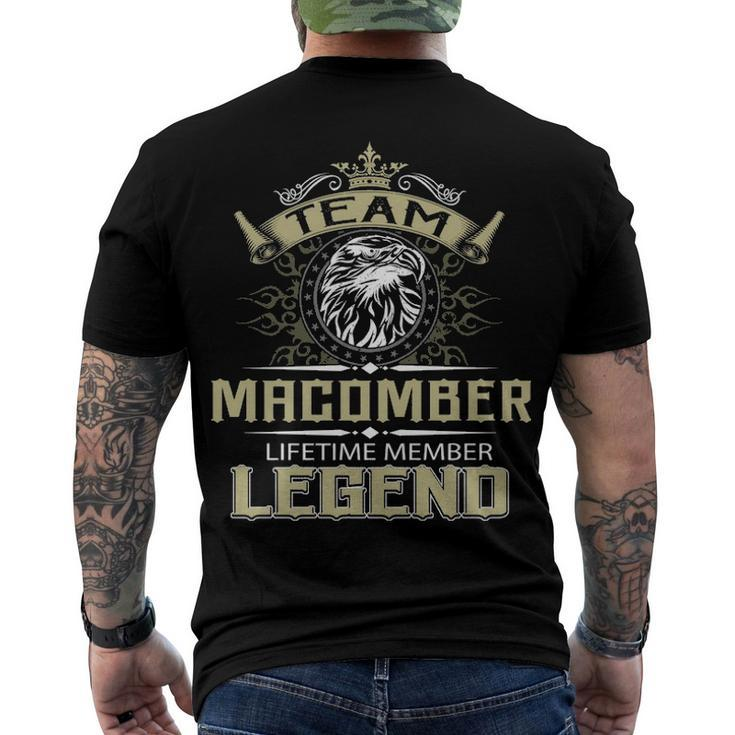 Macomber Name Team Macomber Lifetime Member Legend Men's T-Shirt Back Print