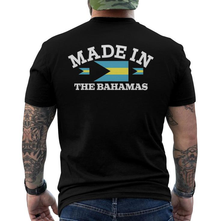 Made In The Bahamas Bahamian Flag Men's Crewneck Short Sleeve Back Print T-shirt