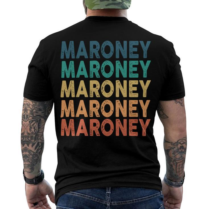 Maroney Name Shirt Maroney Family Name Men's Crewneck Short Sleeve Back Print T-shirt