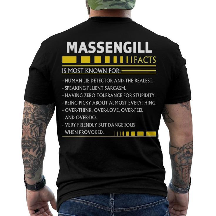 Massengill Name Massengill Facts Men's T-Shirt Back Print
