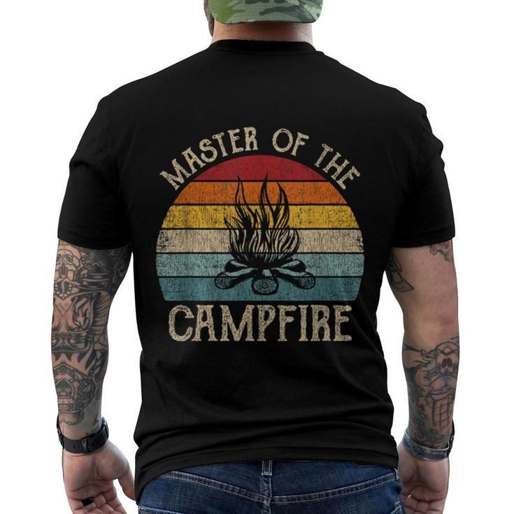 Master Of The Campfire Camping Retro Camper  Men's Crewneck Short Sleeve Back Print T-shirt