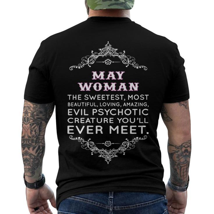 May Woman The Sweetest Most Beautiful Loving Amazing Men's T-Shirt Back Print