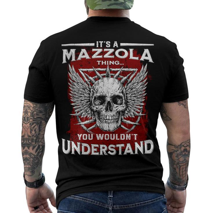 Mazzola Name Shirt Mazzola Family Name V3 Men's Crewneck Short Sleeve Back Print T-shirt