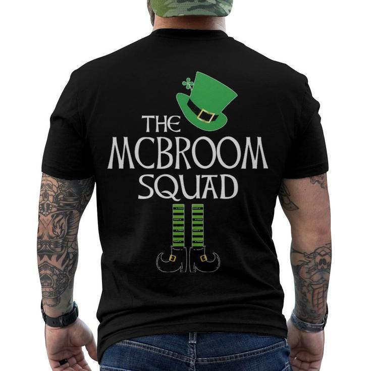 Mcbroom Name The Mcbroom Squad Leprechaun Men's T-Shirt Back Print