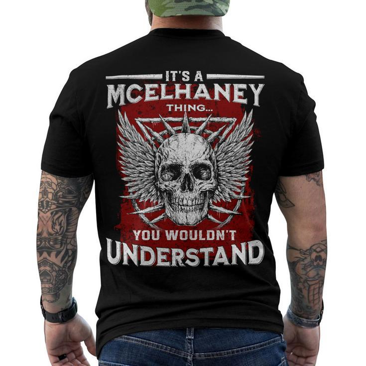 Mcelhaney Name Shirt Mcelhaney Family Name V3 Men's Crewneck Short Sleeve Back Print T-shirt