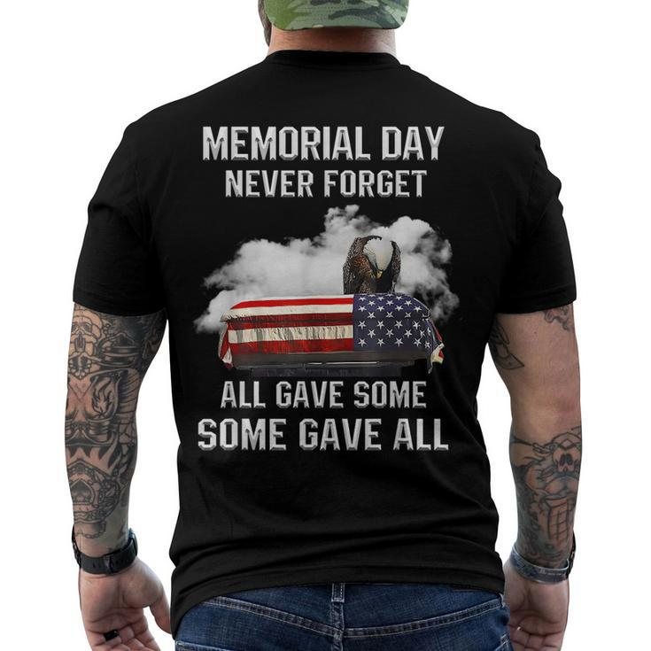 Memorial Day Never Forget All Gave Some Some Gave All Men's Back Print T-shirt