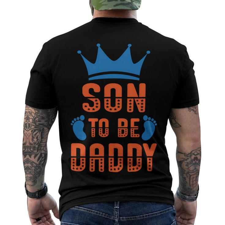 Mens Dad To Be Gift For Soon To Be Dad Gift For New Dad Father Men's Crewneck Short Sleeve Back Print T-shirt