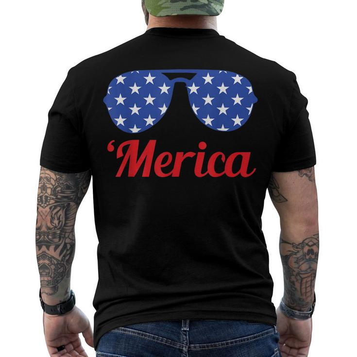 Merica Patriotic American Flag Pride Fourth Of July T V2 Men's T-shirt Back Print