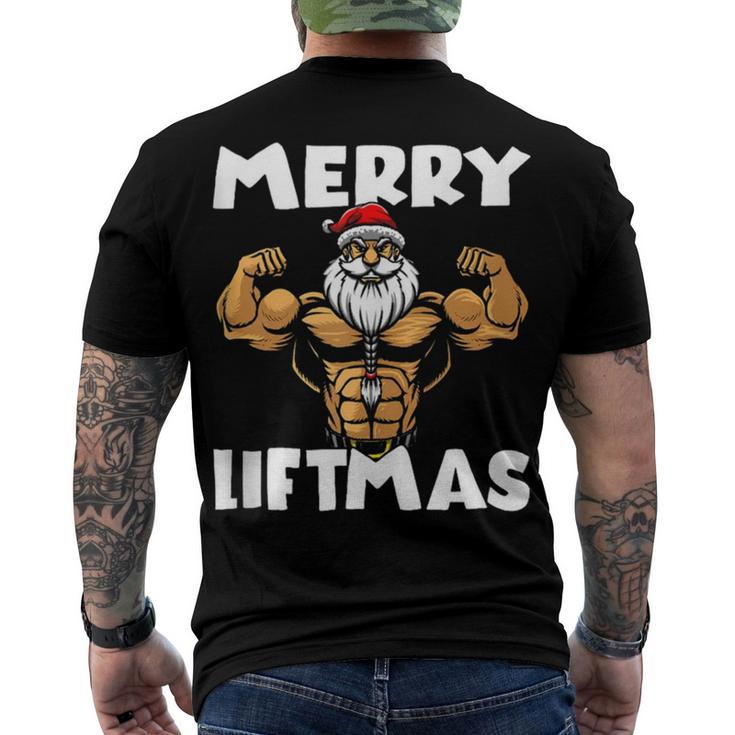 Merry Liftmas  300 Trending Shirt Men's Crewneck Short Sleeve Back Print T-shirt