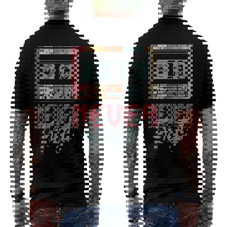 Mixtape Cassettes Retro Vintage Music Cassette 90S 80S Tape Men's Back Print T-shirt