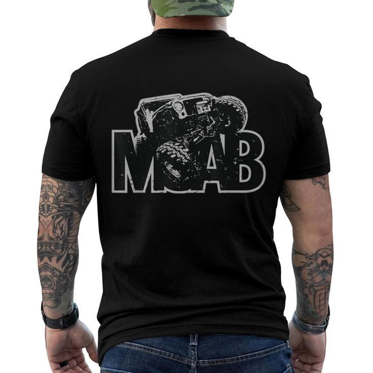 Moab Utah Off Road 4Wd Rock Crawler Adventure Design  Men's Crewneck Short Sleeve Back Print T-shirt