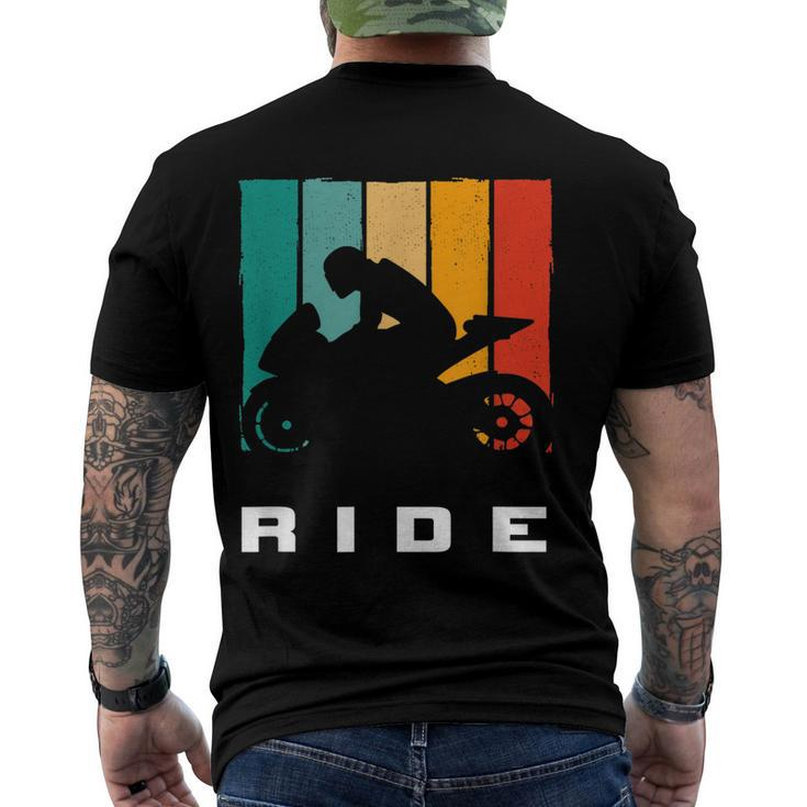 Motorcycle Apparel - Biker Motorcycle Men's T-shirt Back Print