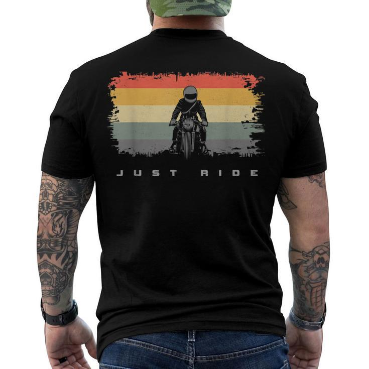 Motorcycle Apparel - Biker Motorcycle Men's T-shirt Back Print