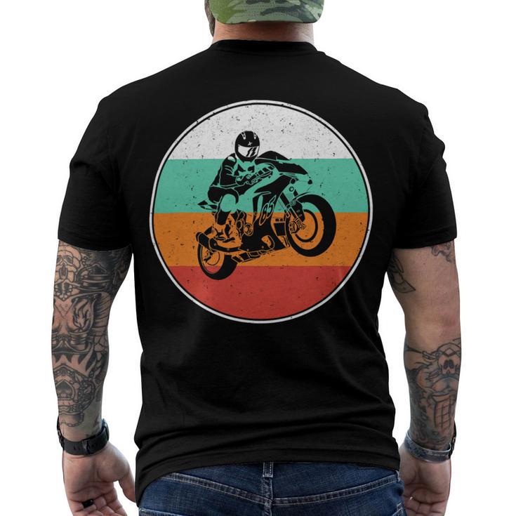 Motorcycle Racing Motorcycle Biker 484 Shirt Men's Crewneck Short Sleeve Back Print T-shirt