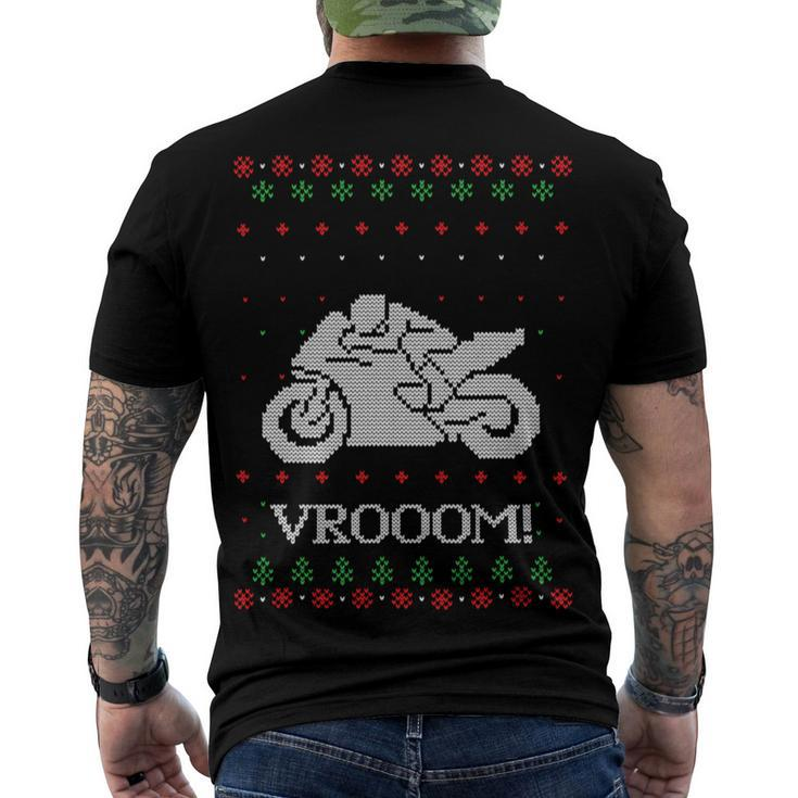 Motorcycle Ugly Christmaser Xmas 471 Shirt Men's Crewneck Short Sleeve Back Print T-shirt
