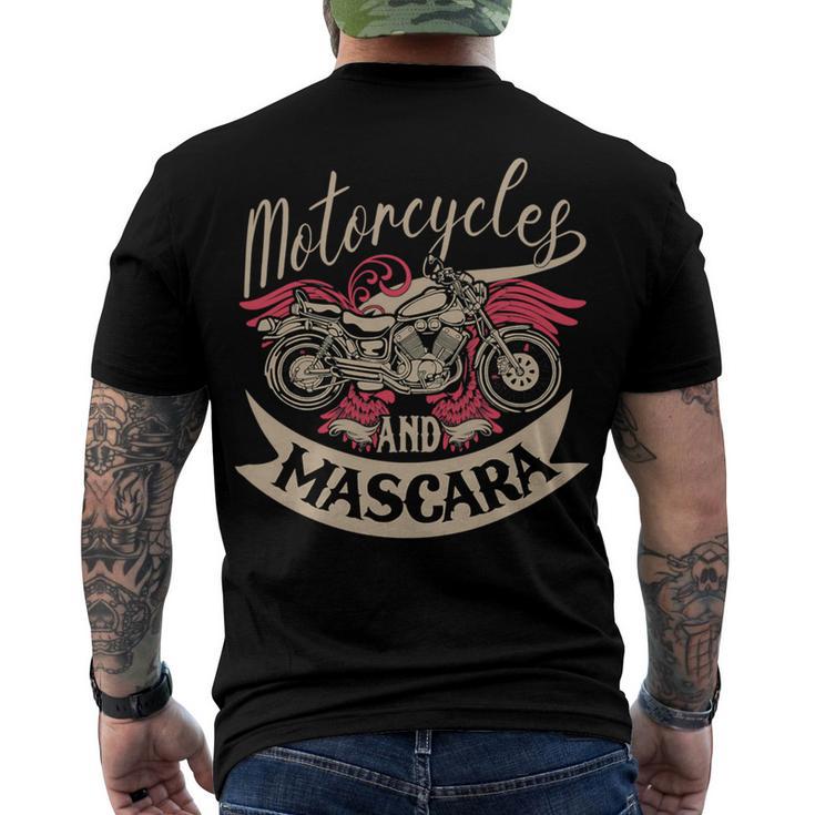 Motorcycles Mascara Moped Chopper 463 Shirt Men's Crewneck Short Sleeve Back Print T-shirt