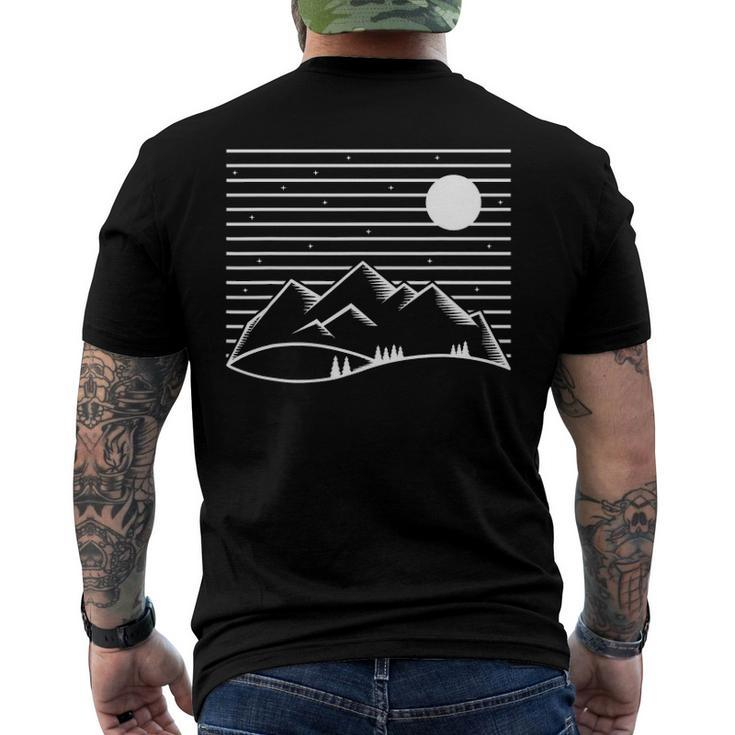 Mountains Nature Outdoor Adventure Nature Lover Men's Back Print T-shirt